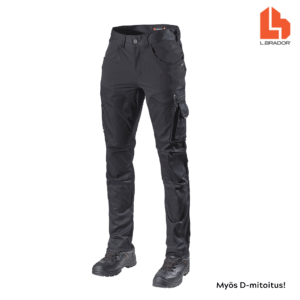 Työhousut 1842PB mustat huoltosektorin housut