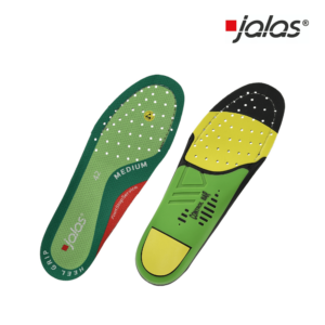 JALAS® NEUTRALIZER 8710M MEDIUM ARCH pohjallinen, joka vaimentaa iskuenergiaa ja tarjoaa mukavuutta.