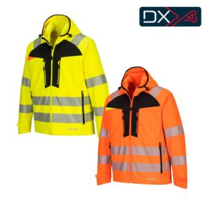Portwest DX475 High-Vis Softshell takki – vedenpitävä ja joustava työvaate