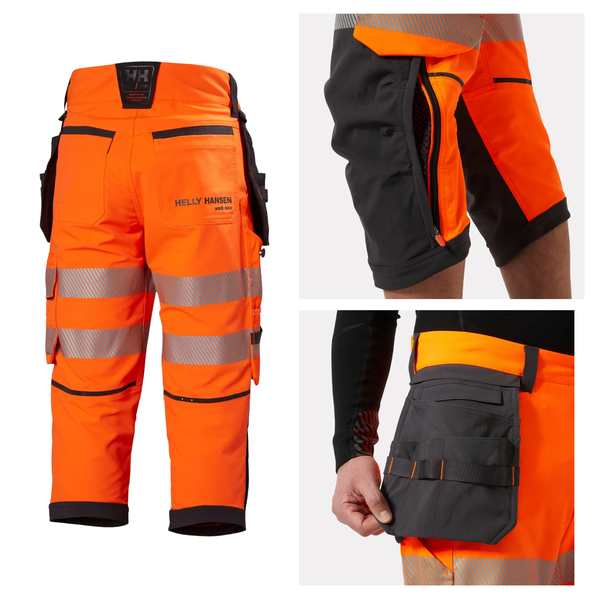 ICU BRZ Hi Vis Piraattihousut Kevyet Ja Joustavat 3 4 ty housut ICU BRZ Hi Vis Piraattihousut Kevyet Ja Joustavat 3 4 ty housut