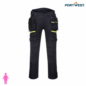 Naisten DX452 stretch-housut irrotettavilla riipputaskuilla