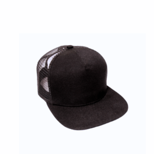 Snapback Trucker Lippalakki musta, verkkoperä ja muovisäätö