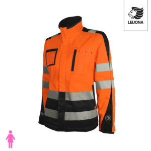 Leijona Naisten takki HiVis 3.0 oranssi-musta