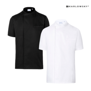 Karlowsky lyhythihainen kokintakki musta ja valkoinen