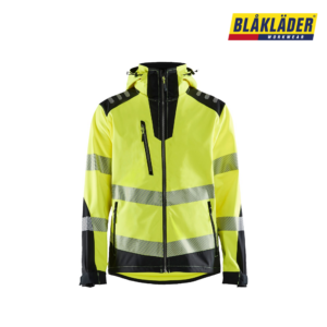 Blåkläder 4491 highvis softshell-takki keltainen musta